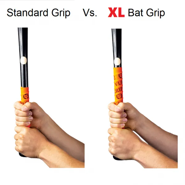 Vukgripz Pulse XL battetape bat grip sort ekstra lang