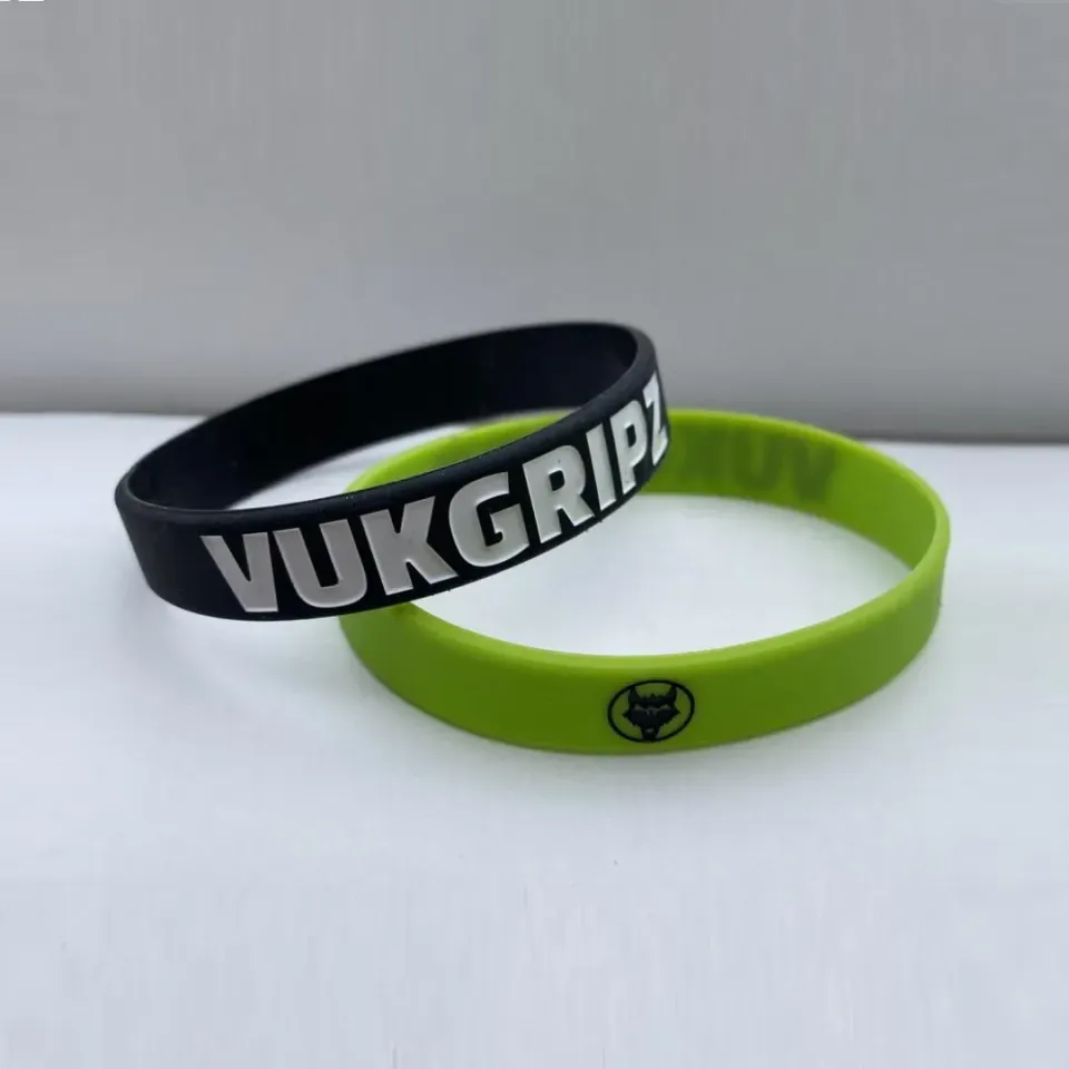 Vukgripz wristbands sort silikone one size