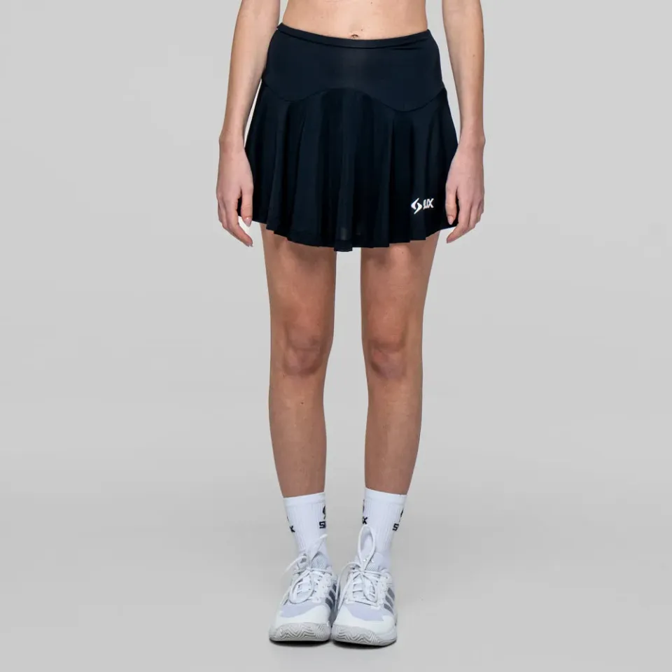 Siux Match padelnederdel sort dame elastisk