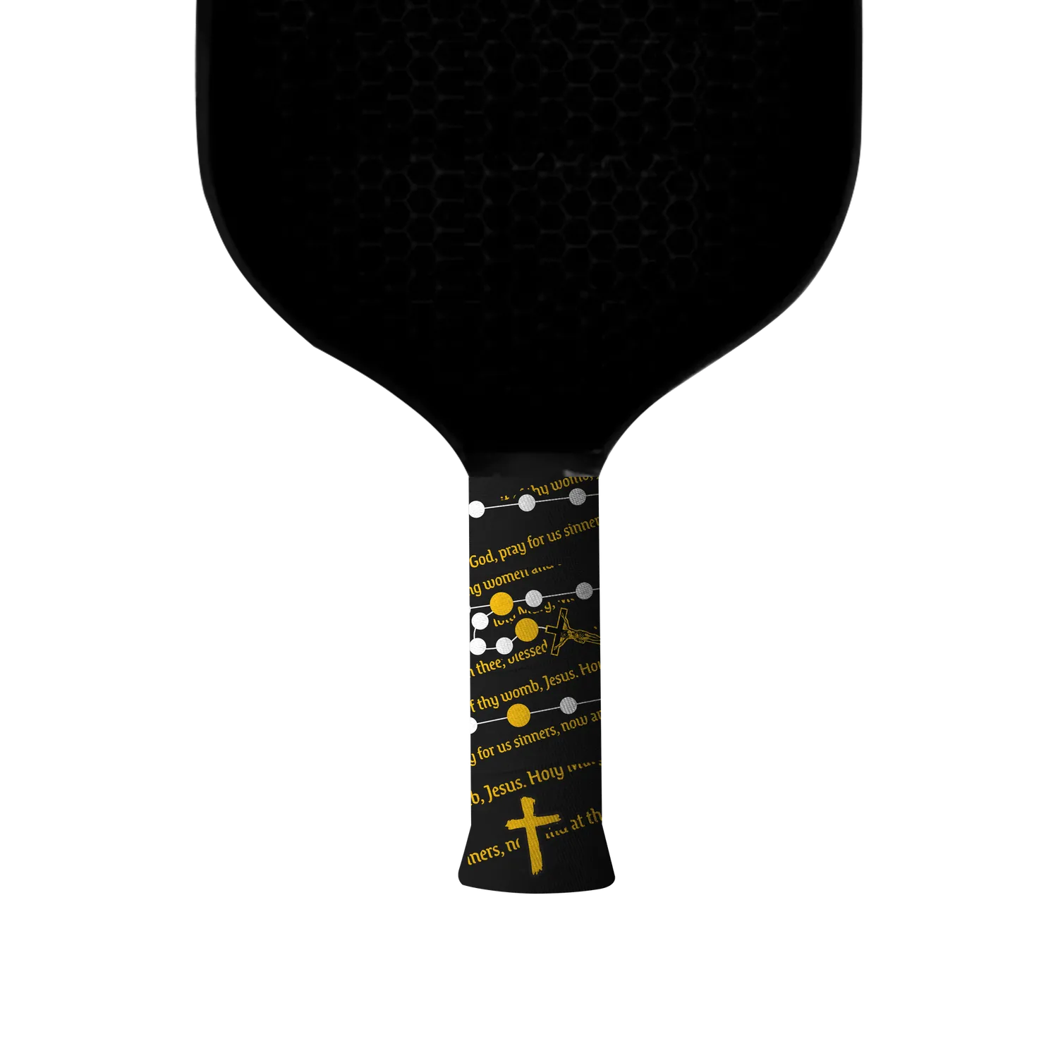 Vukgripz Faith pickleballgreb Rosary sort hvid tro