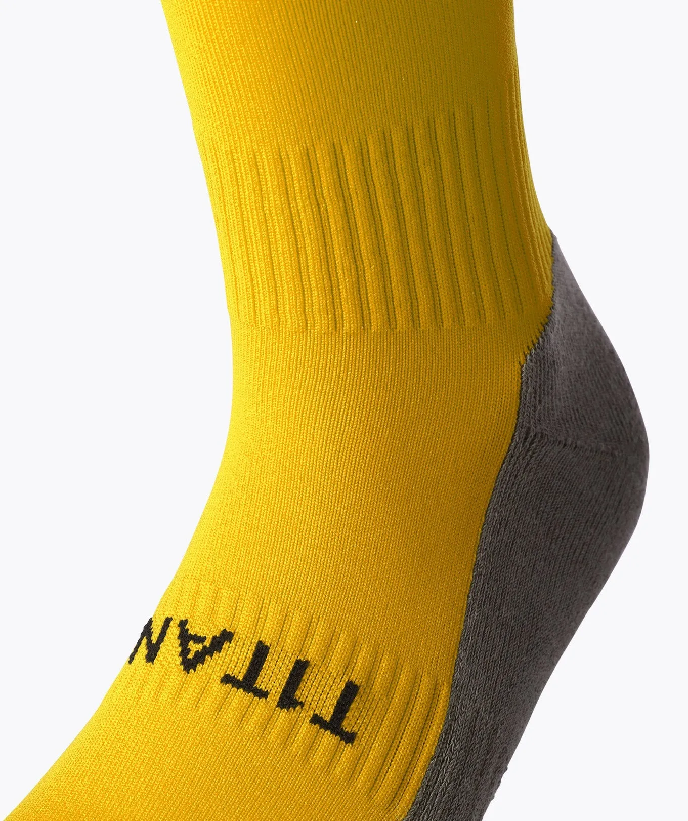 T1TAN Tubesocks fodboldstrømper gule