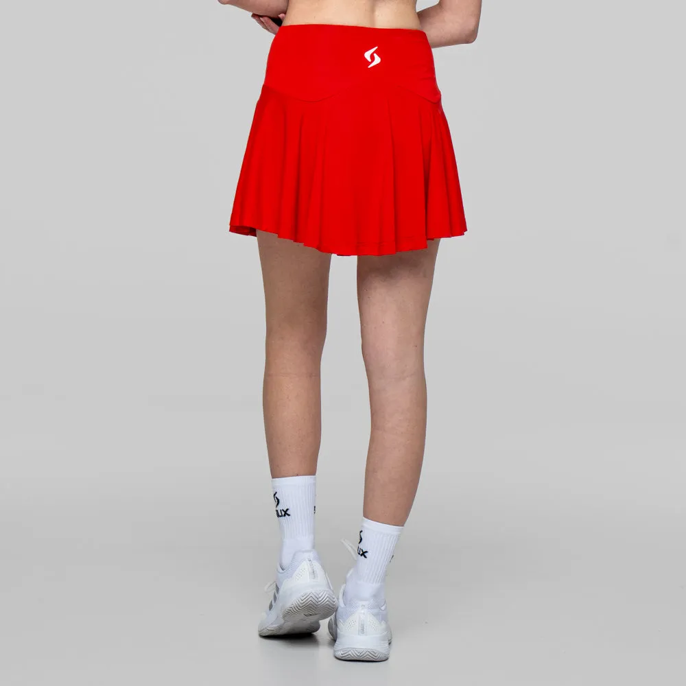 Siux Match 26 nederdel dame rød med shorts
