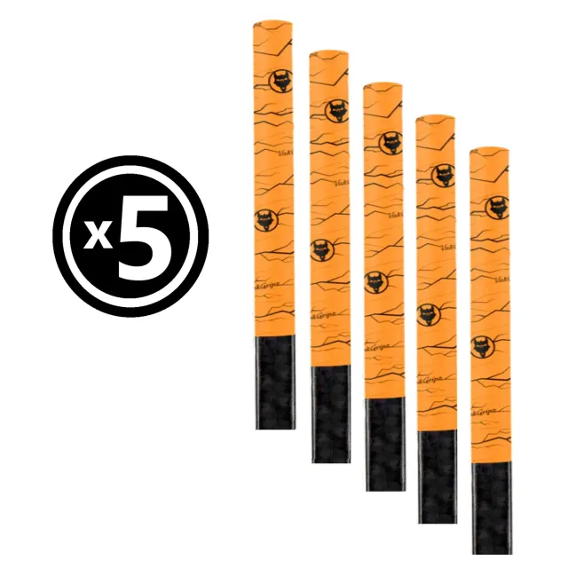 Vukgripz Pulse hockeytape 5-pak sort/hvid friktion