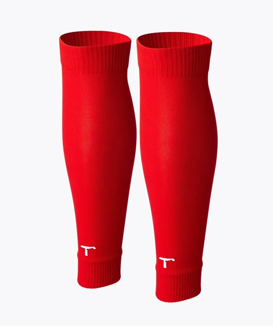 T1TAN Tube Socks fodboldstrømper rød lang
