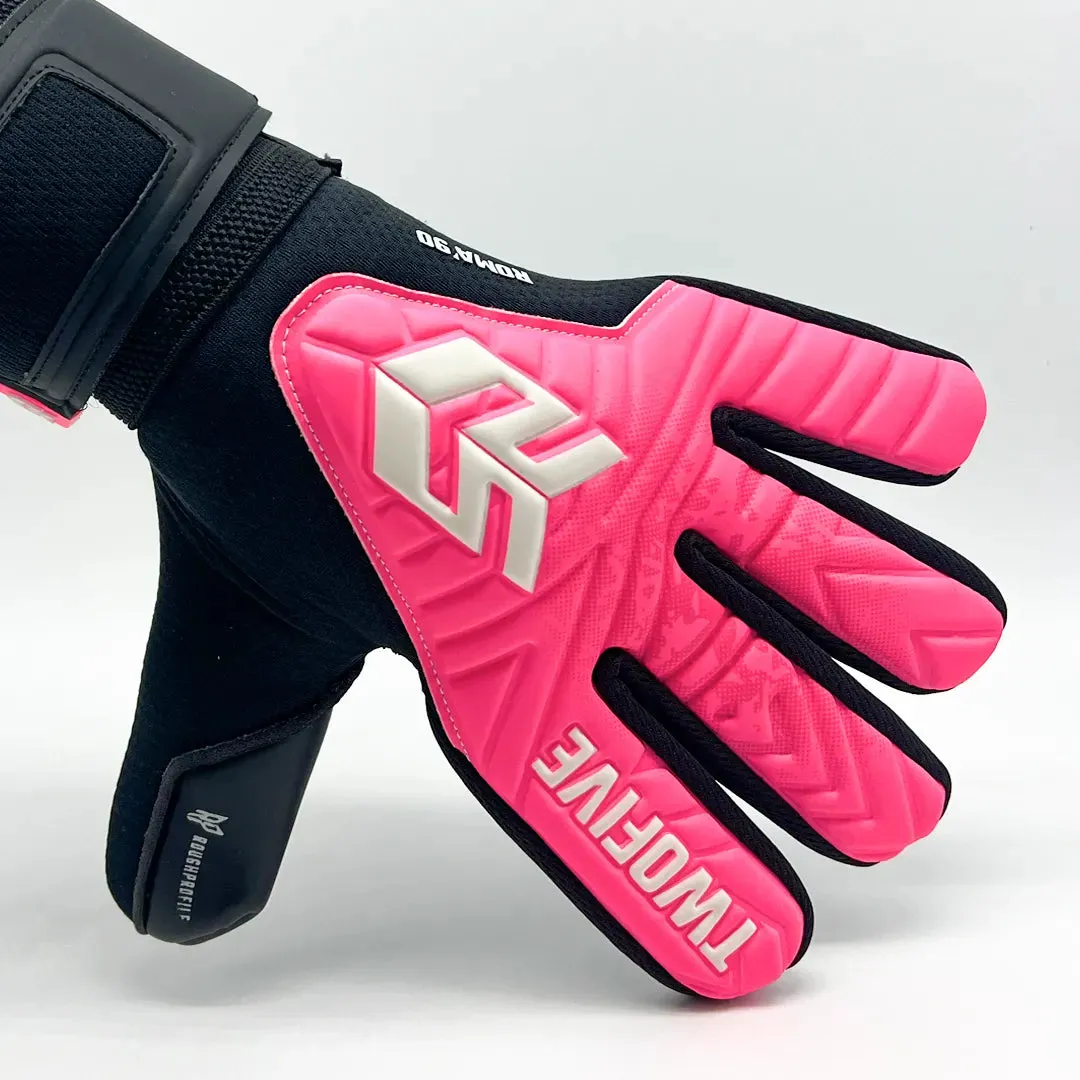 TwoFive Roma'90 Basic målmandshandsker pink med negativt snit