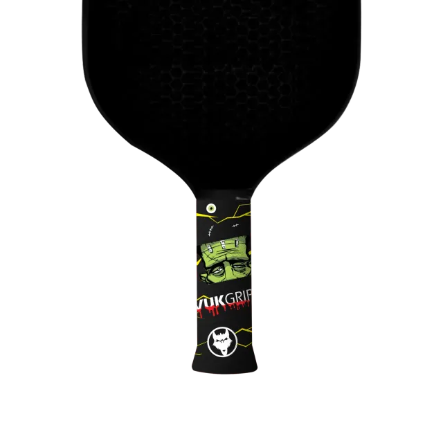 Vukgripz Monster pickleball grip Frankenstein sort