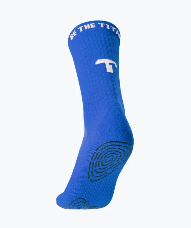 T1TAN Grip Socks gripsokker blå skridsikre