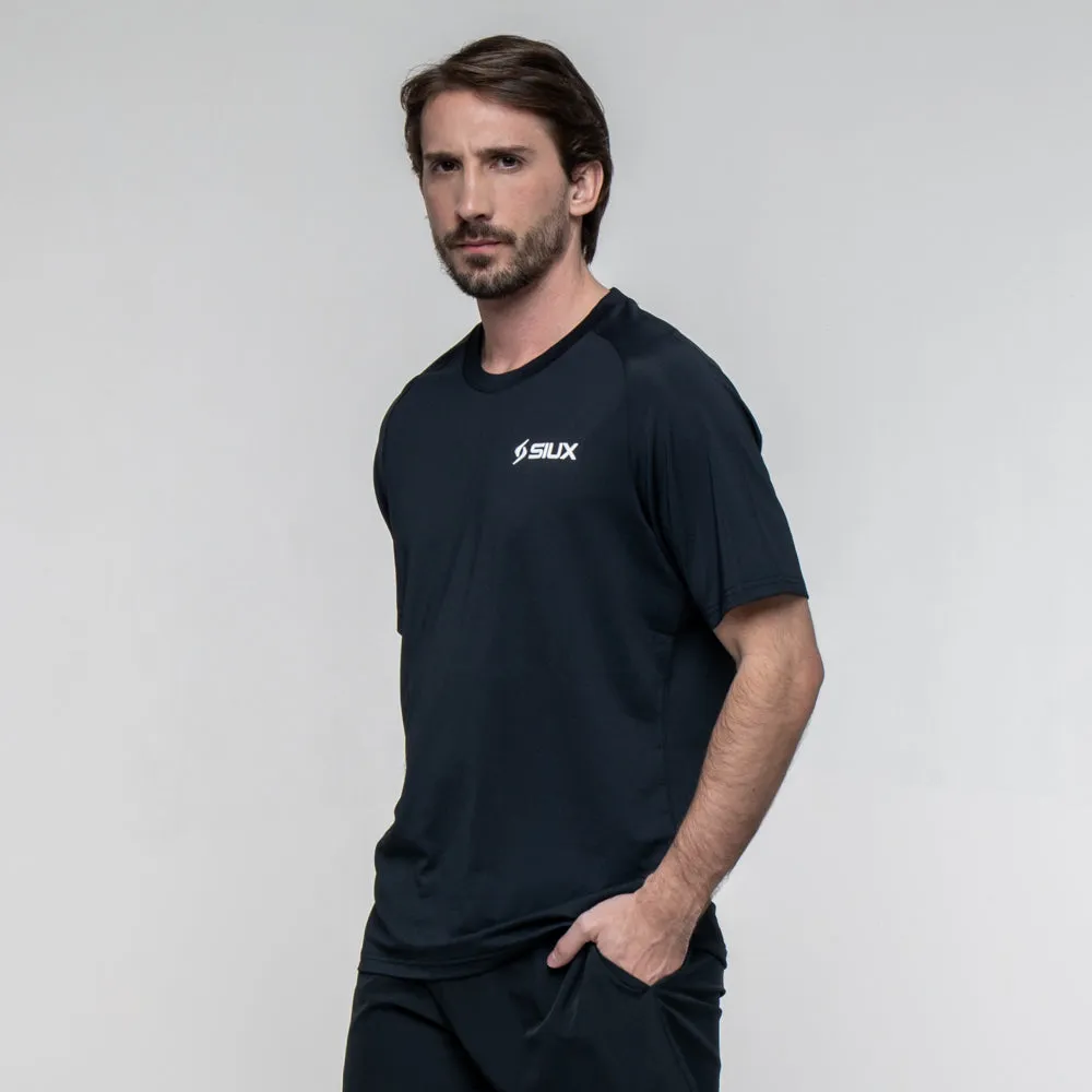 Siux Match 26 t-shirt herre sort hurtigtørrende
