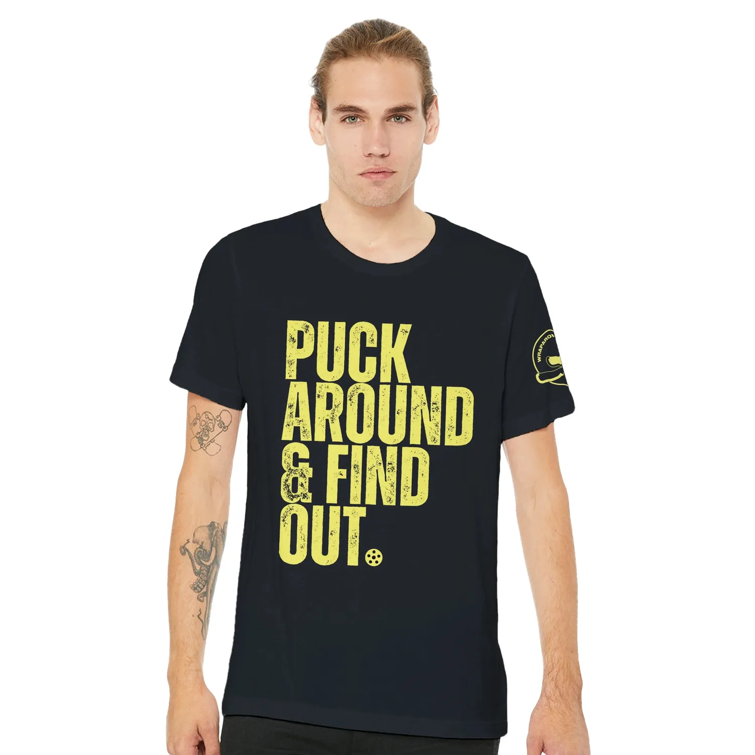 Puckaround Find Out T-shirt sort L bomuld