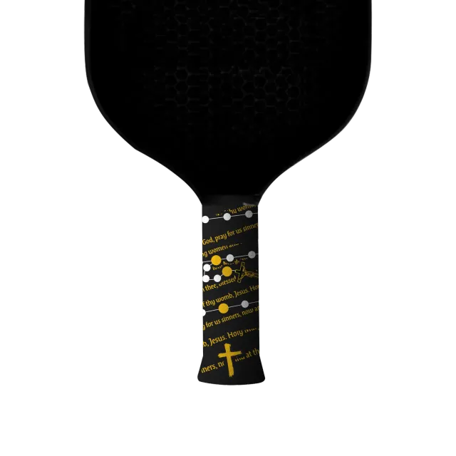 Vukgripz Faith pickleballgreb Rosary sort hvid tro