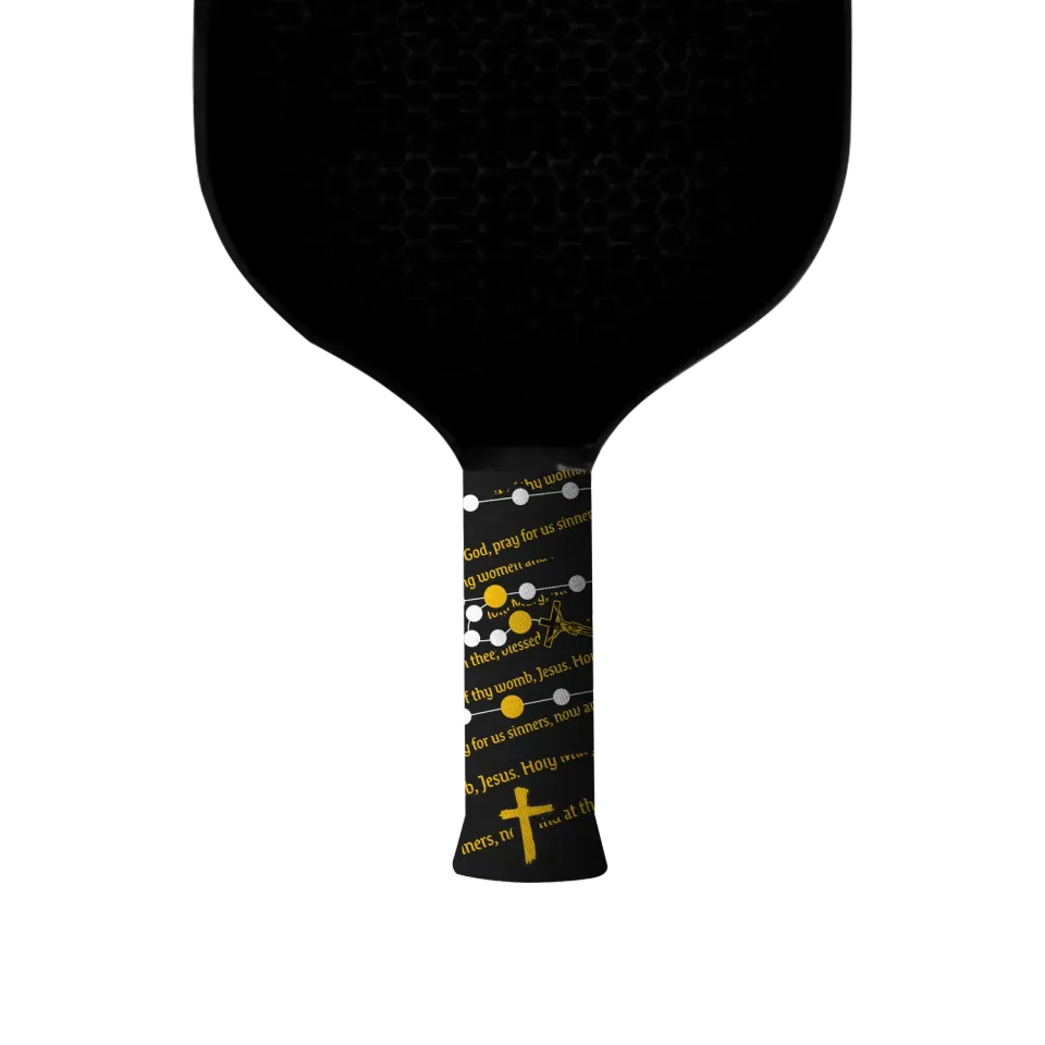 Vukgripz Faith pickleballgreb Rosary sort hvid tro