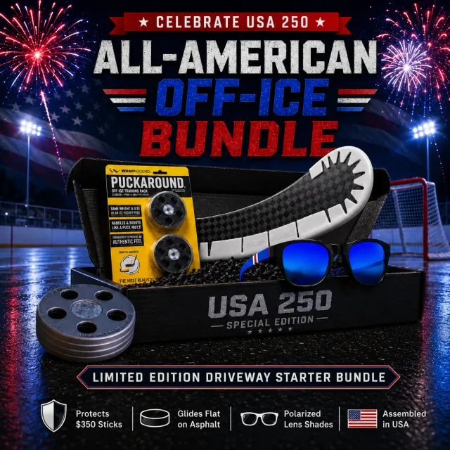 Hockey Wrap Around USA 250 All-American træningssæt hvid udendørs