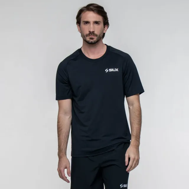 Siux Match 26 t-shirt herre sort hurtigtørrende