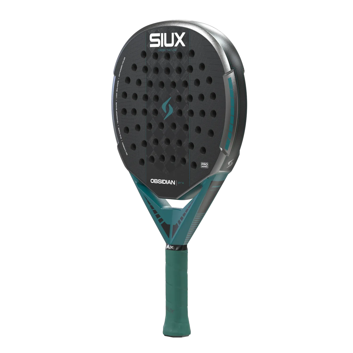 Siux Obsidian Pro 2027 padelbat kontrol silver