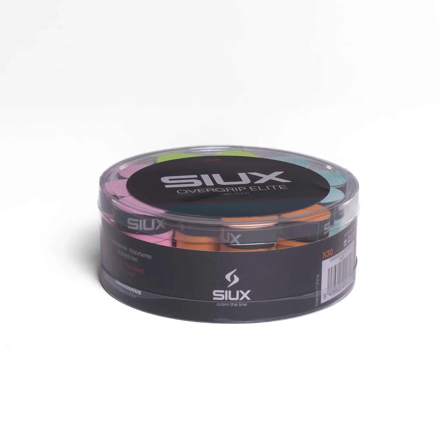 Siux Elite overgrip 30-pak multicolor absorberende