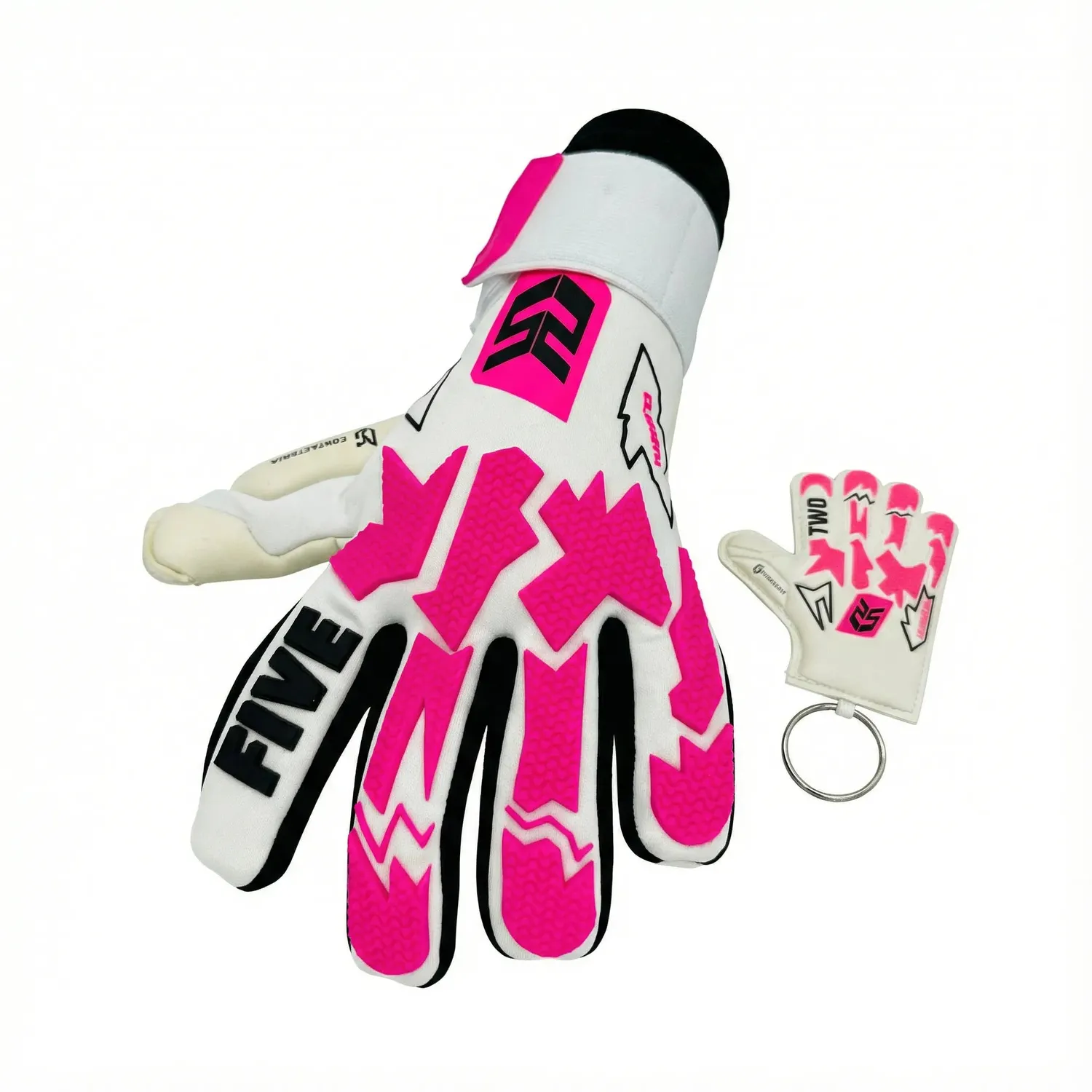 TwoFive Madrid Pro Pink målmandshandsker negativt snit