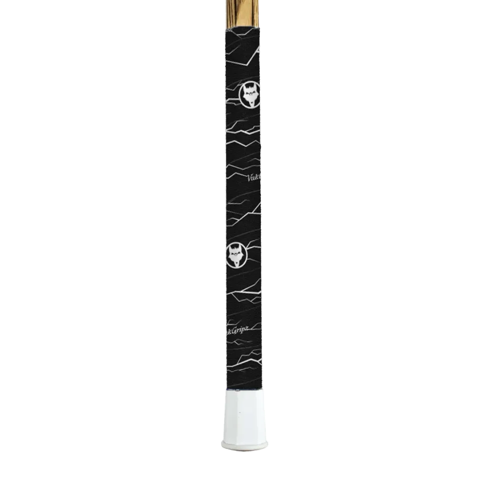 Vukgripz Pulse Black with White lacrossetape skridsikker