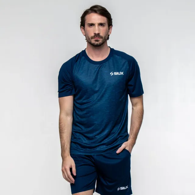 Siux Club 26 t-shirt herre navy padeltrøje