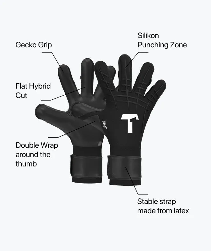 T1TAN Shadow Beast Junior Pro 3.0 målmandshandsker uden fingersikring