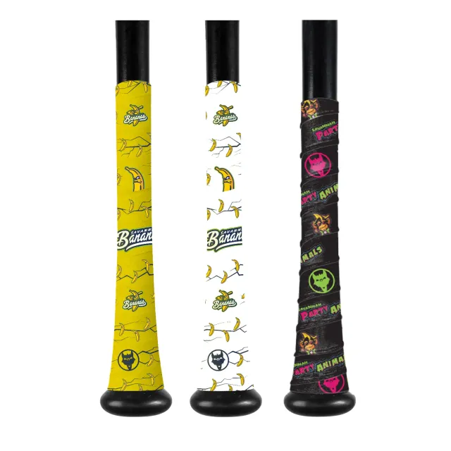VukGripz Savannah Bananas Bat Grip gul battap