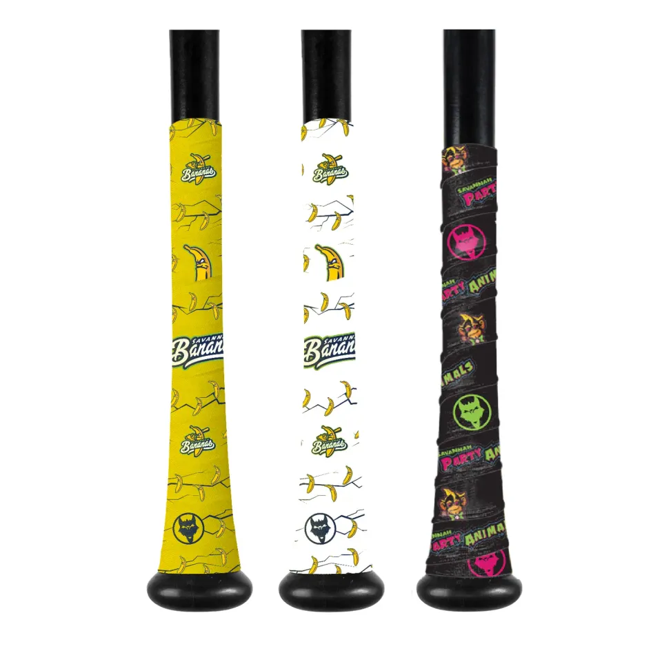 VukGripz Savannah Bananas Bat Grip gul battap