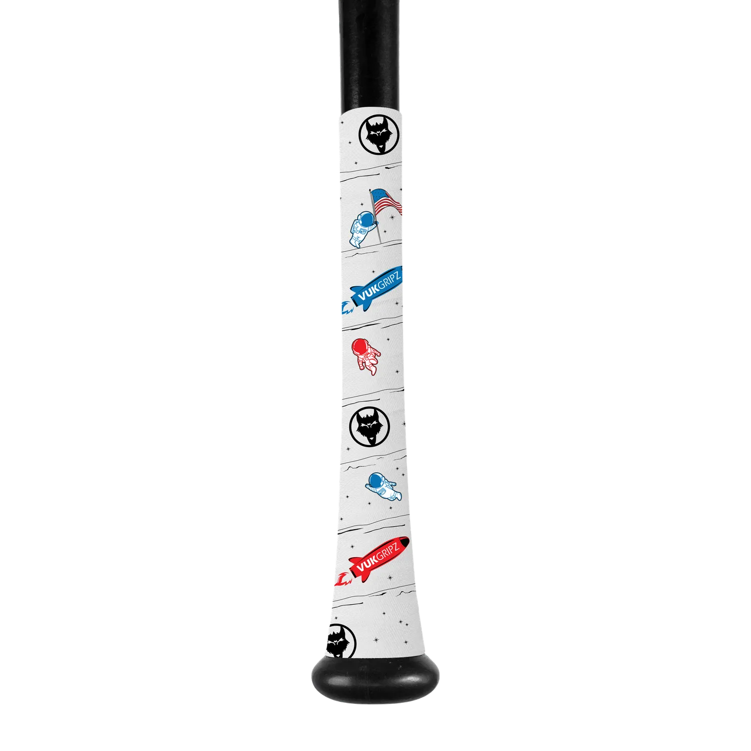 Vukgripz 250th Black bat grip sort USA jubi