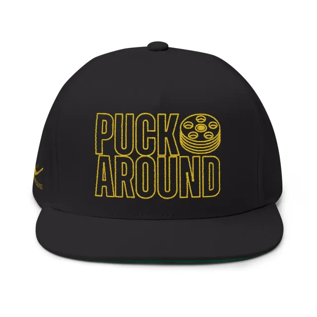 Hockey Wrap Around Puckaround Wordmark kasket snapback sort