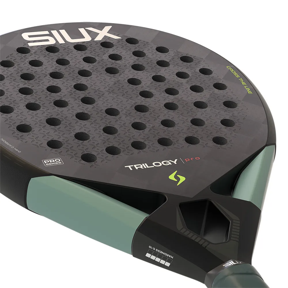 Siux Trilogy Pro 2026 Padelbat Noir Fog kontrol