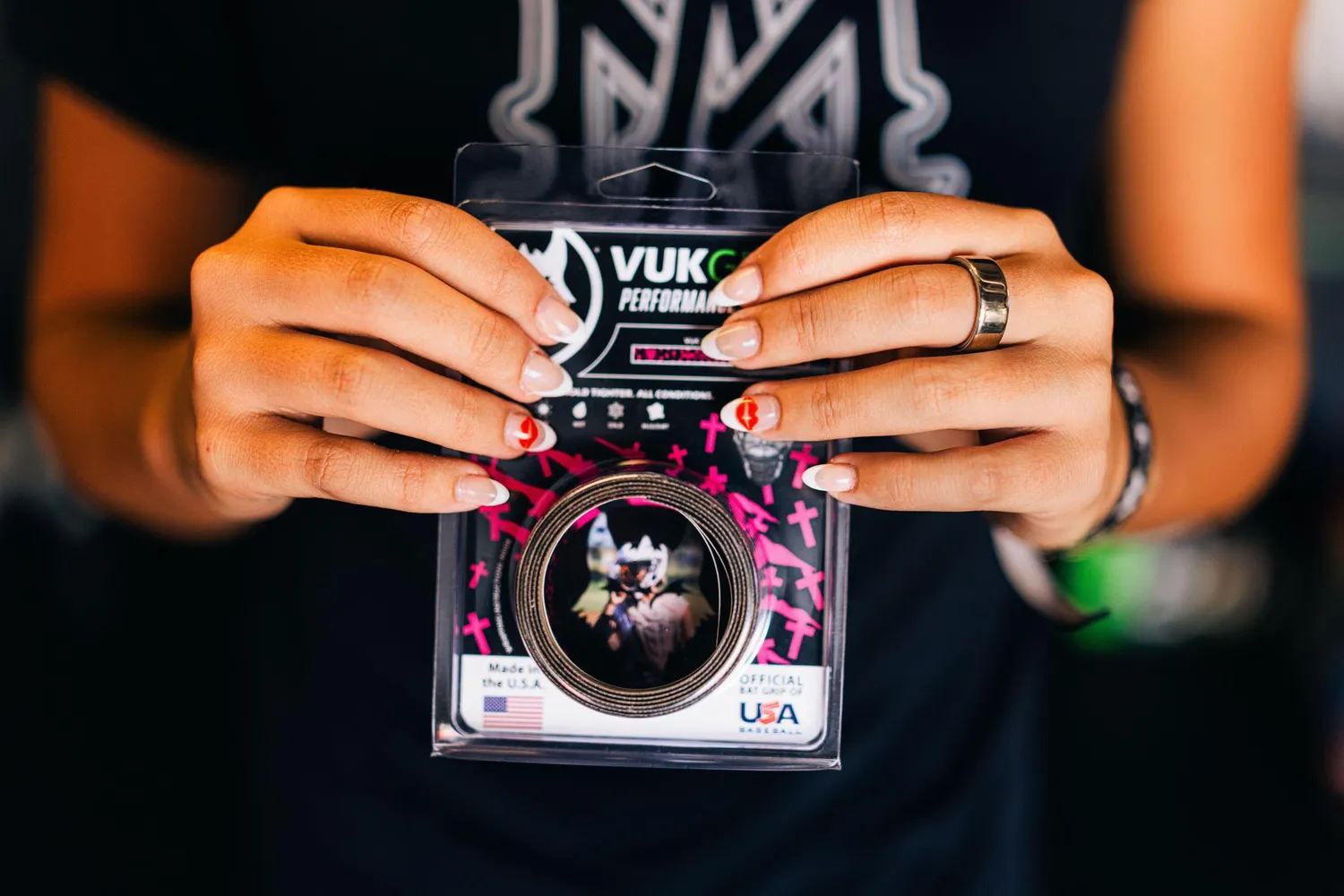 Vukgripz CatchMacie batgreb sort pink kryds
