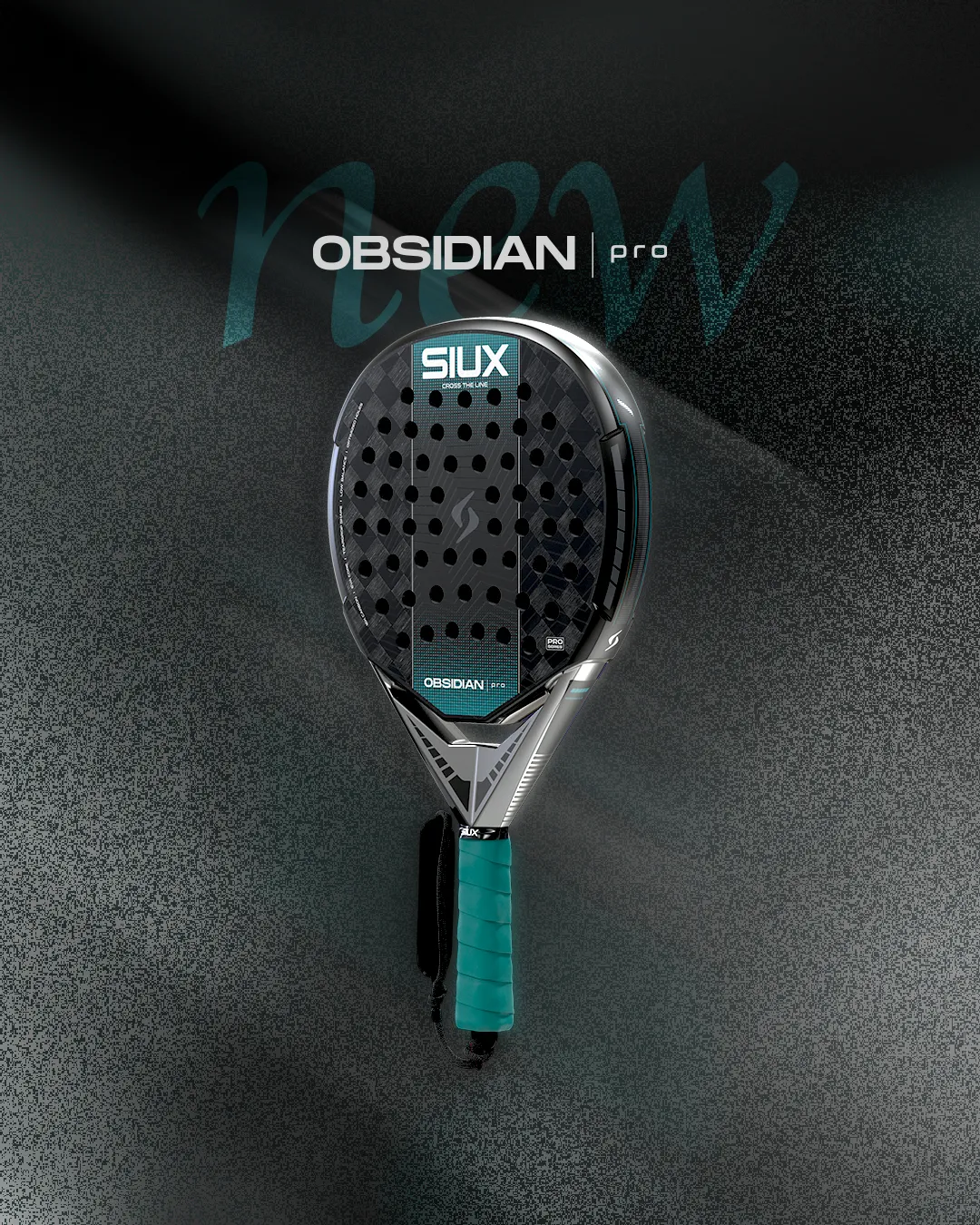 Siux Obsidian Pro 2027 Black padelbat kontrol 16K