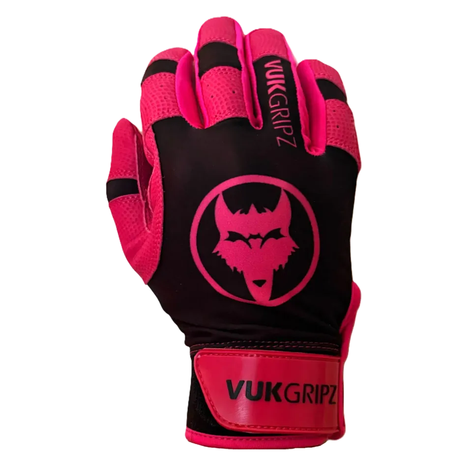Vukgripz Howler battinghandsker sort/pink læder
