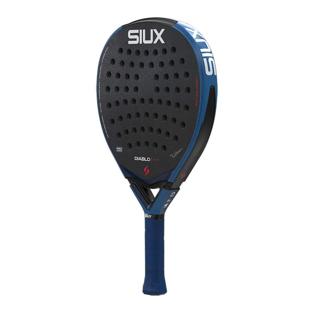 Siux Diablo Pro 2026 padelbat royal blue kontrol