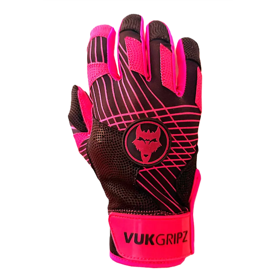 Vukgripz Prowler battinghandsker pink/sort skridsikre