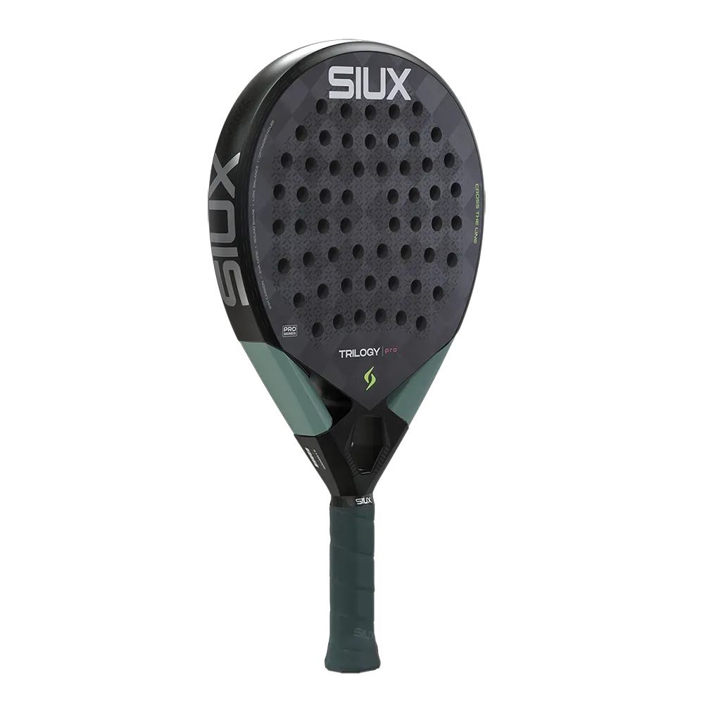 Siux Trilogy Pro 2026 Padelbat Noir Fog kontrol