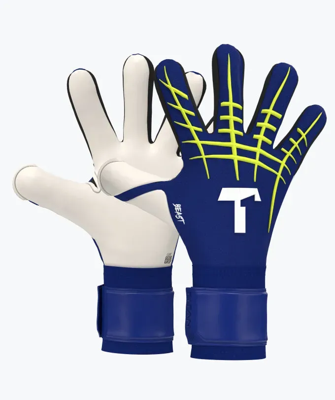 T1TAN Beast 3.0 Blue målmandshandsker fingersikring