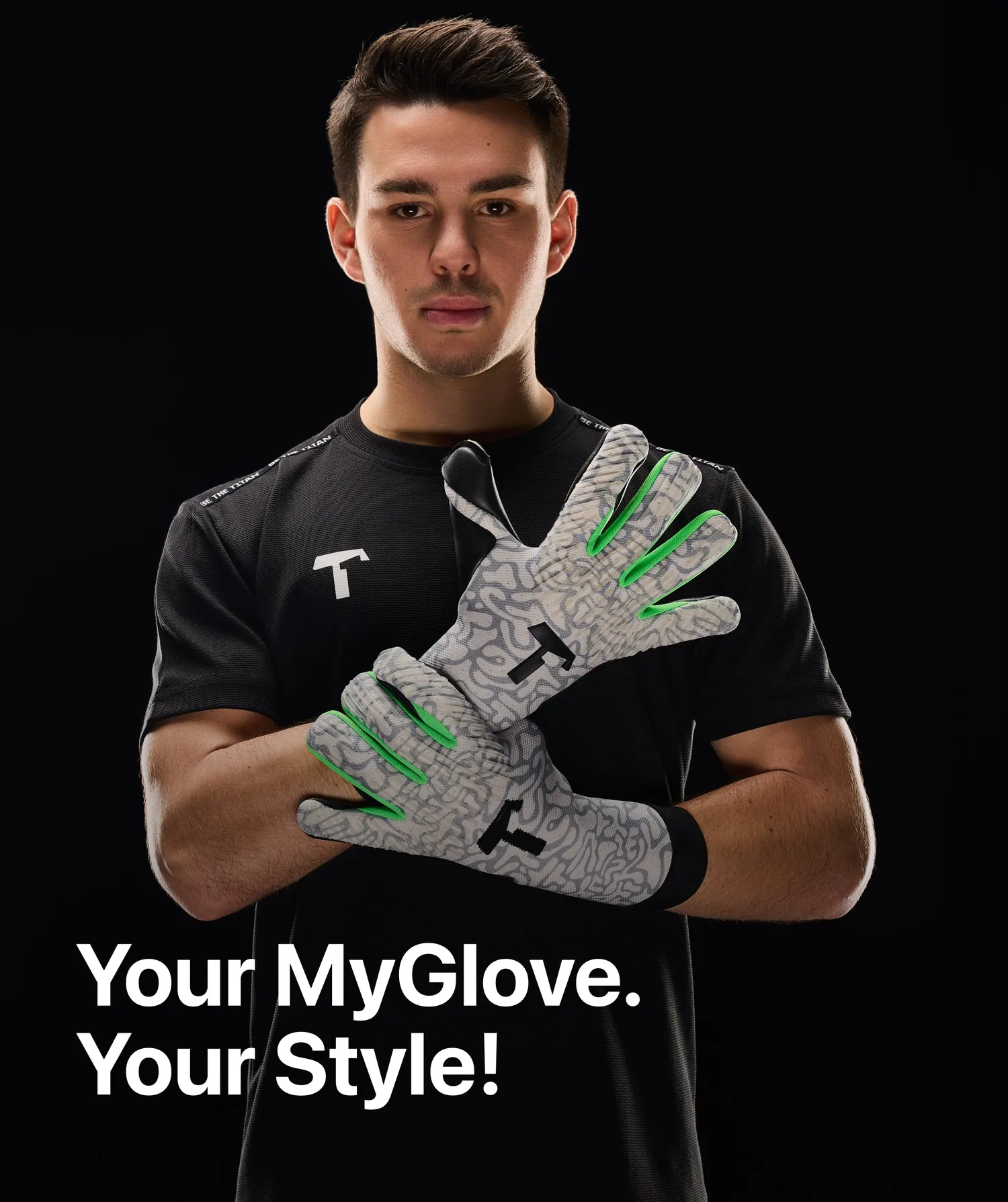 T1TAN Rebel 2.0 MyGlove målmandshandsker specialdesign
