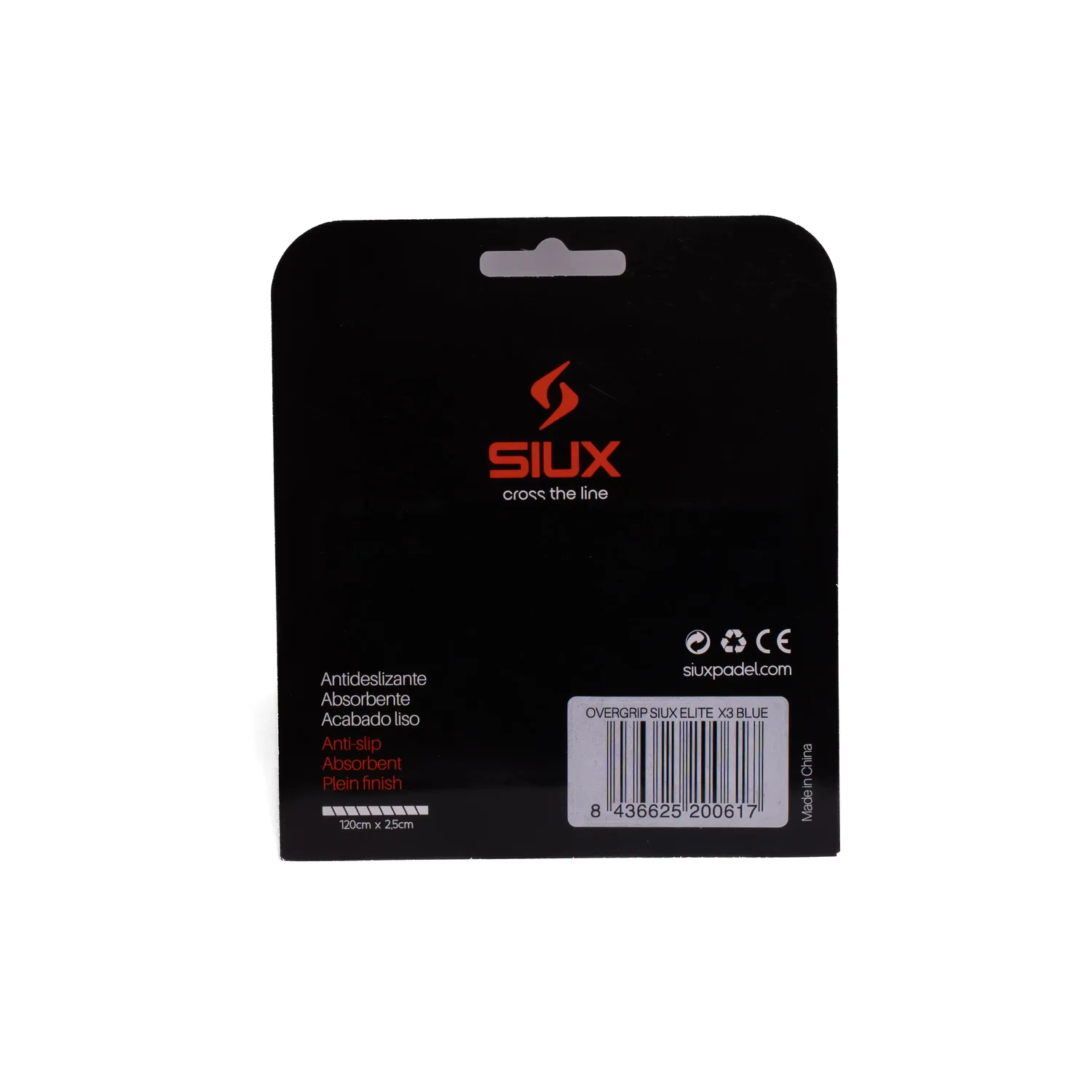 Siux Elite X3 overgrip blå 3-pak perforeret