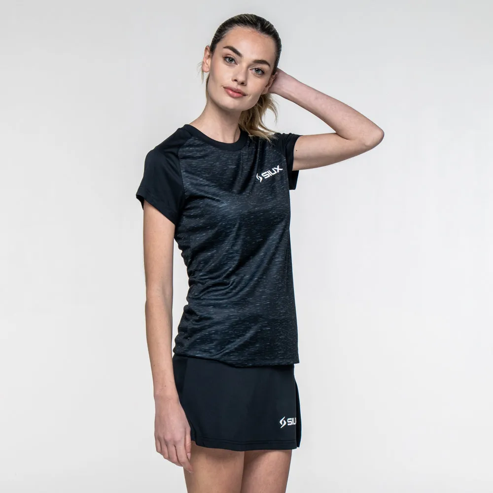 Siux Club 26 t-shirt dame sort åndbar