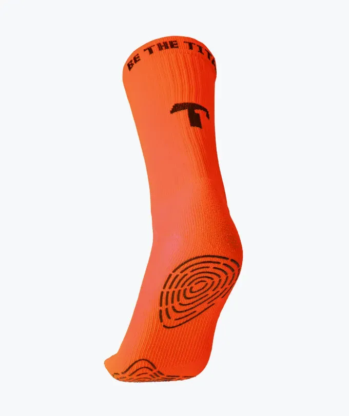 T1TAN Grip Socks gripsokker orange skridsikre