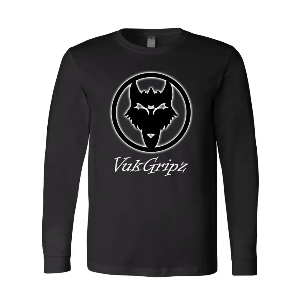 VukGripz Black langærmet t-shirt sort logo