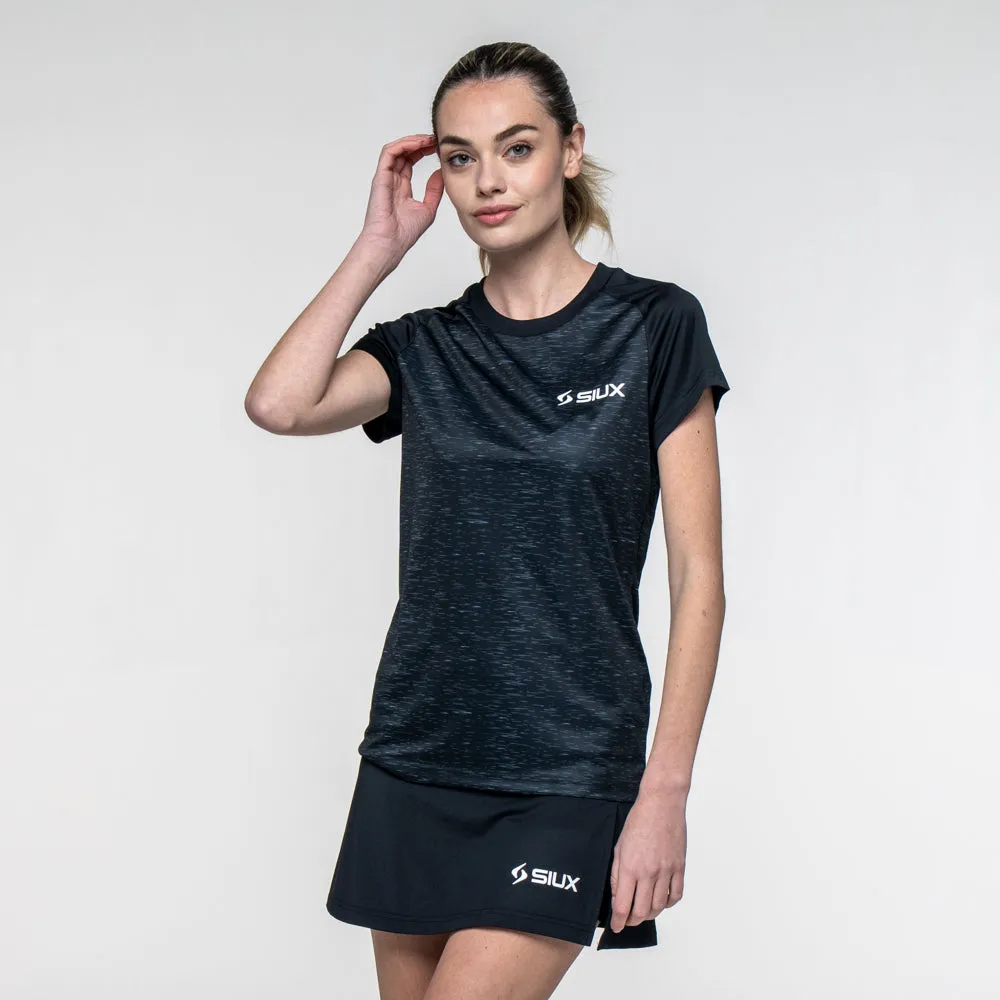 Siux Club 26 t-shirt dame sort åndbar