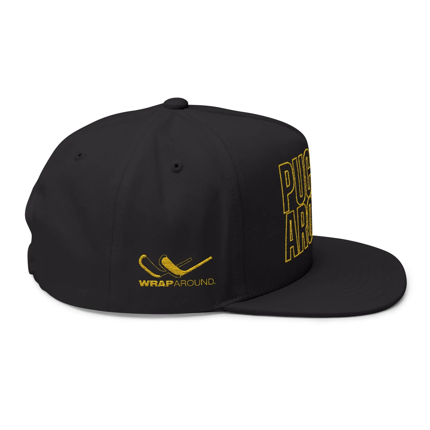 Hockey Wrap Around Puckaround Wordmark kasket snapback sort