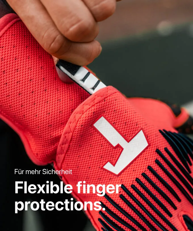 T1TAN Rebel 2.0 Solar Red Junior Pro handsker fingersave