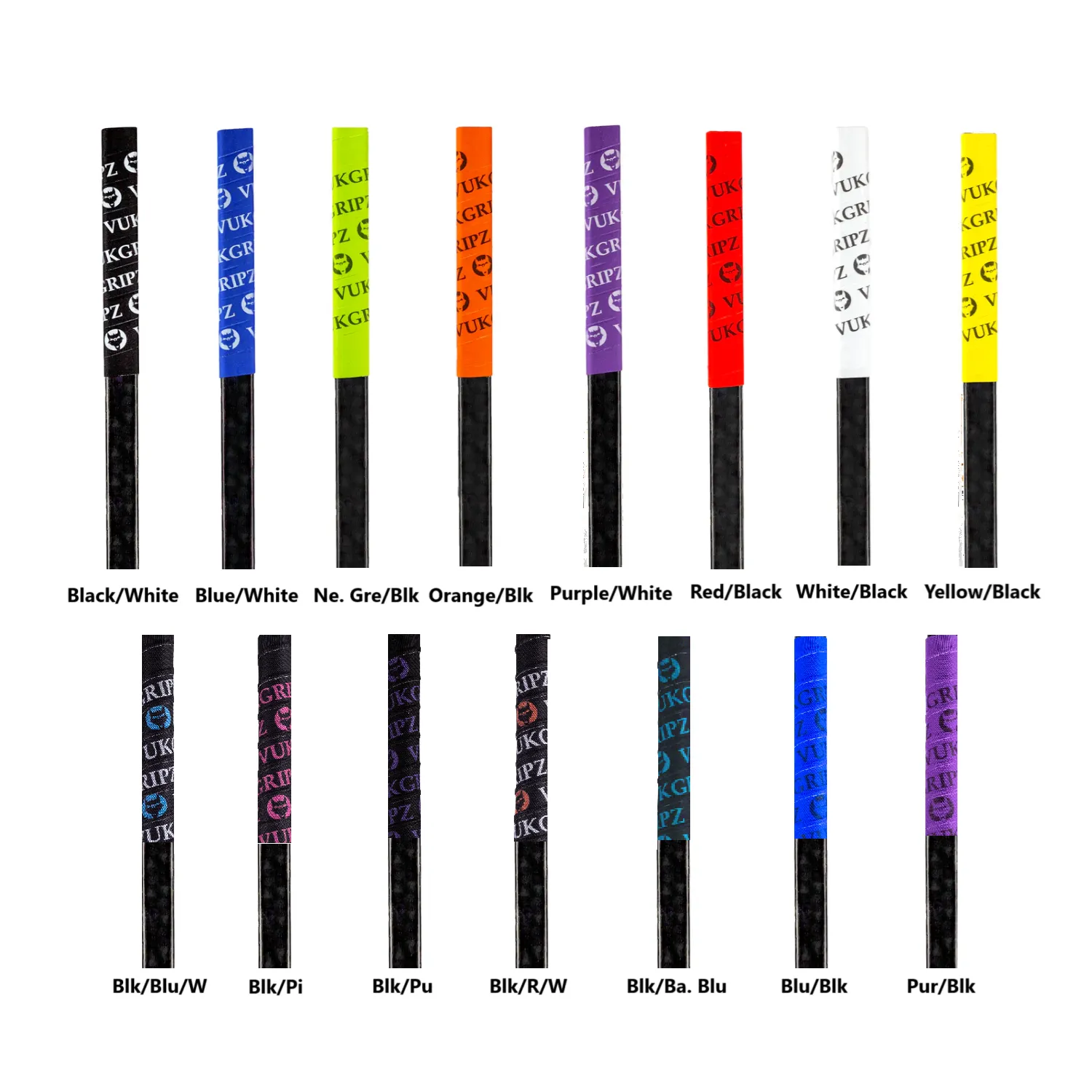 Vukgripz Legacy hockeytape 3-pak sort/hvid