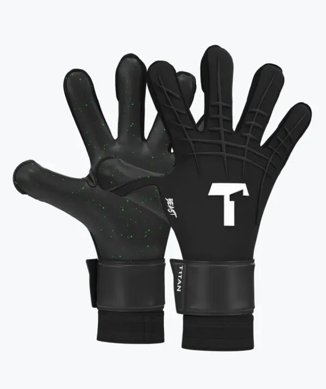T1TAN Black Beast 3.0 målmandshandsker kunstgræs