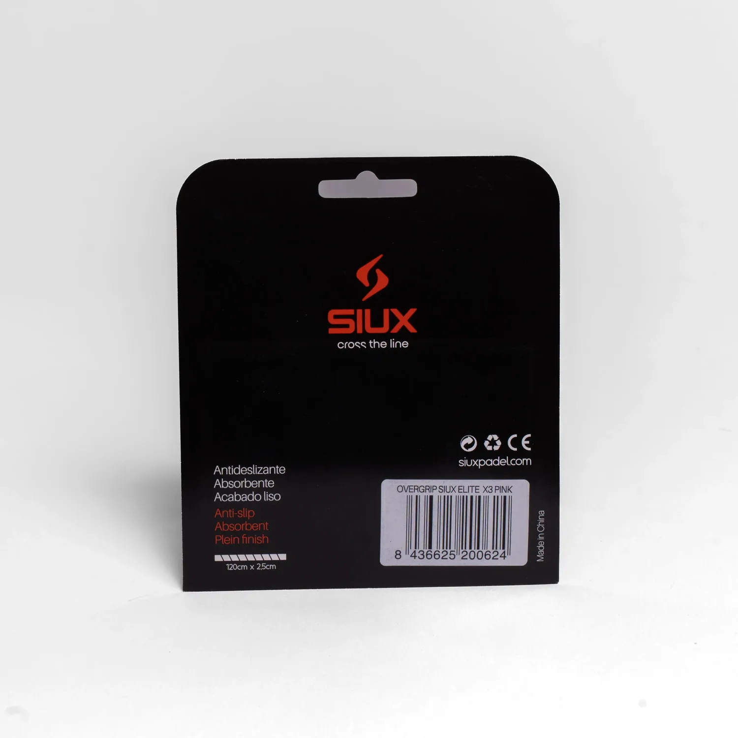 Siux Elite X3 overgrip lyserød 3-pak svedabsorberende