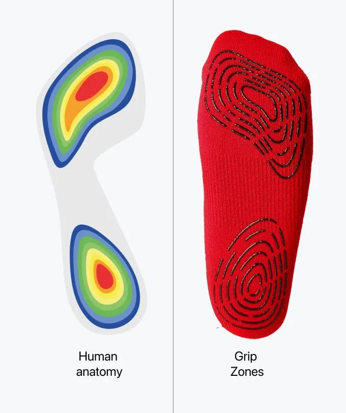 T1TAN Grip Socks gripsokker rød skridsikker