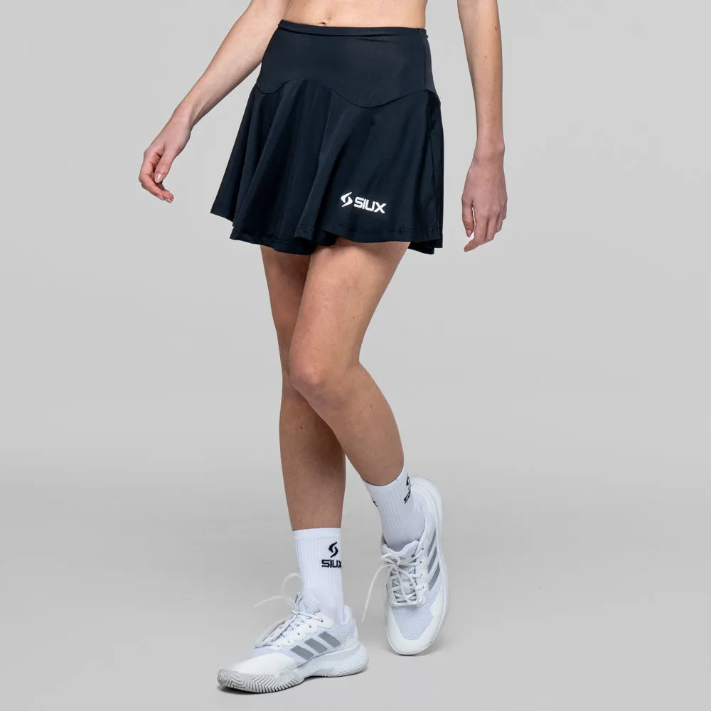 Siux Match padelnederdel sort dame elastisk