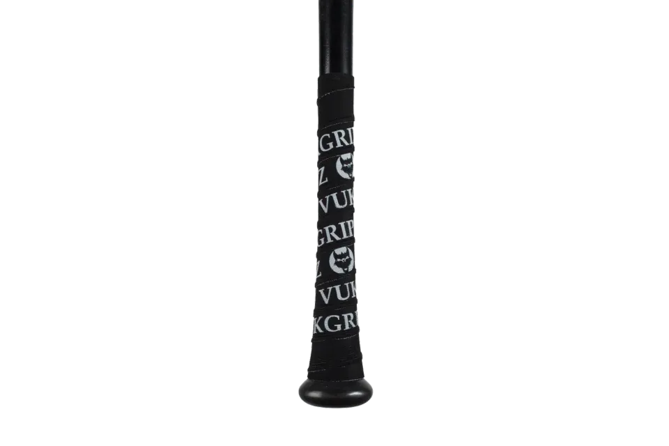 VukGripz Black White bat grip tape sort/hvid