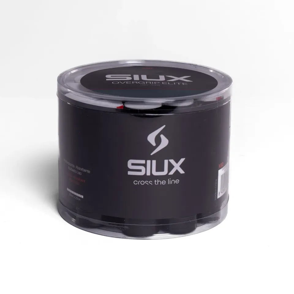 Siux Elite overgrip hvid-sort 60-pak absorberende